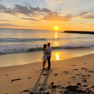 Romantic sunset plans near Paradise Beach Home in Isabela, Puerto Rico